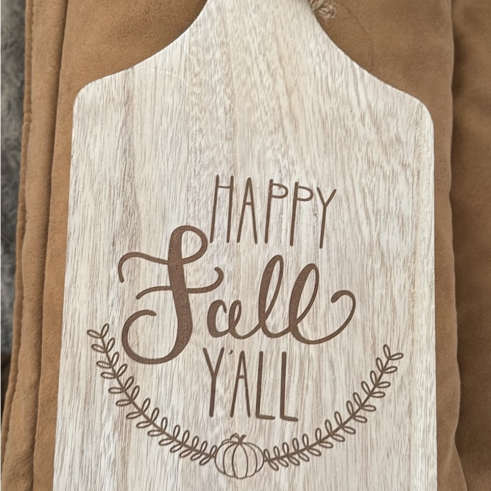 Happy Fall Y'all Wooden Sign